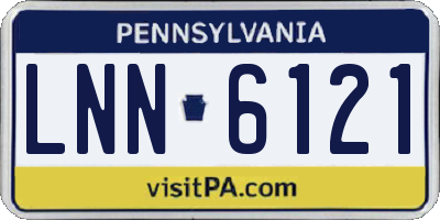 PA license plate LNN6121