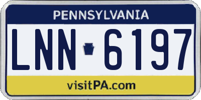 PA license plate LNN6197