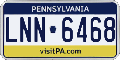 PA license plate LNN6468