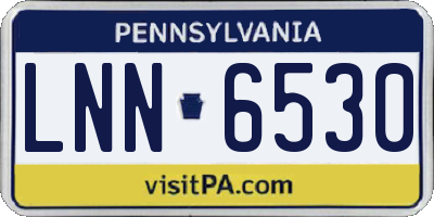 PA license plate LNN6530