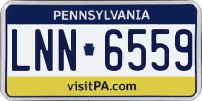 PA license plate LNN6559