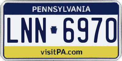 PA license plate LNN6970