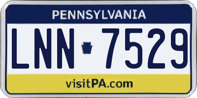 PA license plate LNN7529