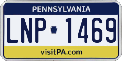 PA license plate LNP1469