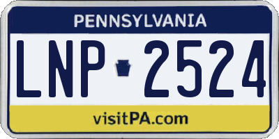 PA license plate LNP2524