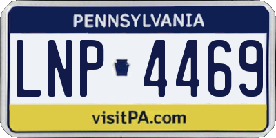 PA license plate LNP4469