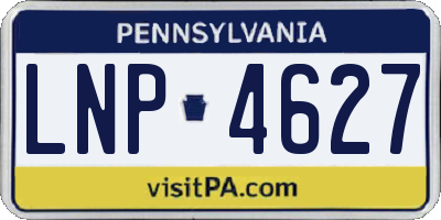 PA license plate LNP4627