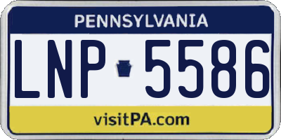 PA license plate LNP5586