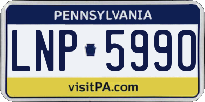 PA license plate LNP5990