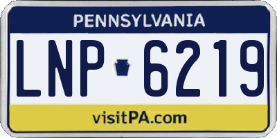 PA license plate LNP6219