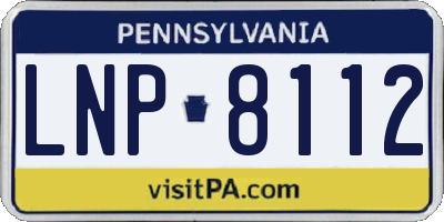 PA license plate LNP8112