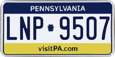 PA license plate LNP9507