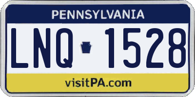 PA license plate LNQ1528