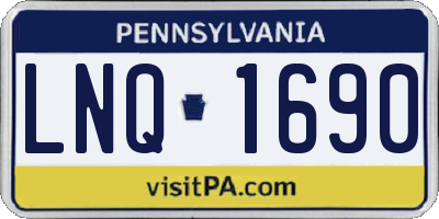 PA license plate LNQ1690