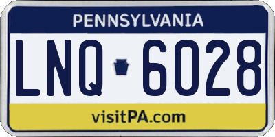 PA license plate LNQ6028