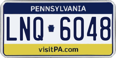 PA license plate LNQ6048