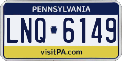 PA license plate LNQ6149