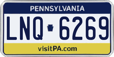PA license plate LNQ6269