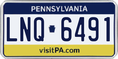 PA license plate LNQ6491