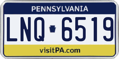 PA license plate LNQ6519