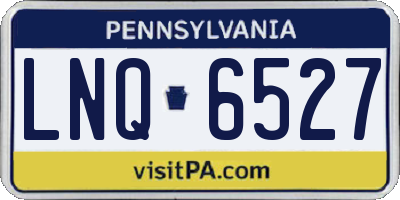 PA license plate LNQ6527