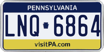 PA license plate LNQ6864