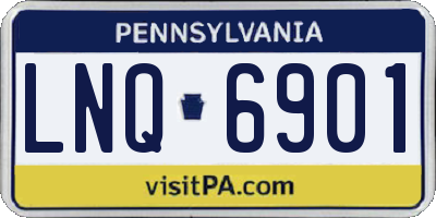 PA license plate LNQ6901