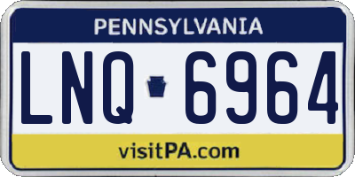 PA license plate LNQ6964