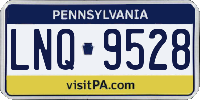 PA license plate LNQ9528
