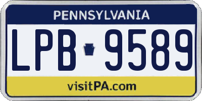 PA license plate LPB9589