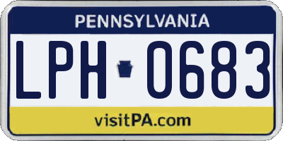 PA license plate LPH0683