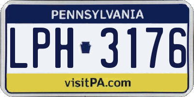 PA license plate LPH3176