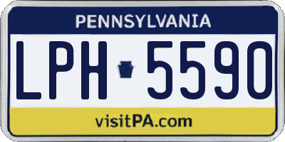 PA license plate LPH5590