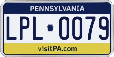 PA license plate LPL0079