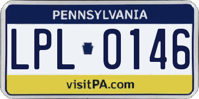 PA license plate LPL0146