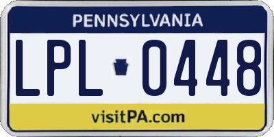 PA license plate LPL0448