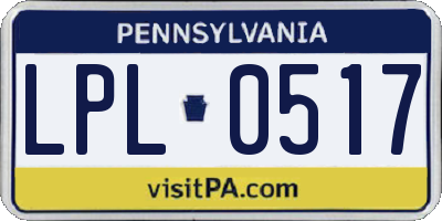 PA license plate LPL0517