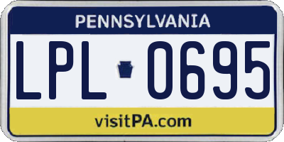 PA license plate LPL0695