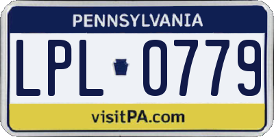 PA license plate LPL0779