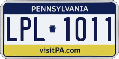 PA license plate LPL1011