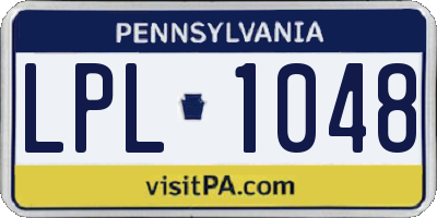 PA license plate LPL1048