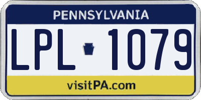 PA license plate LPL1079