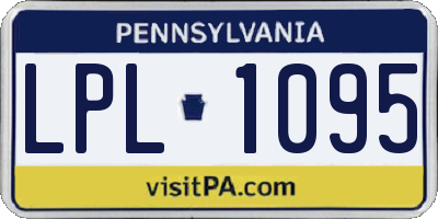 PA license plate LPL1095