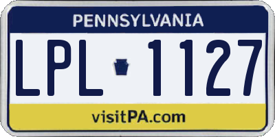 PA license plate LPL1127