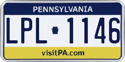 PA license plate LPL1146