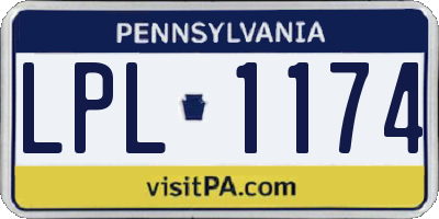PA license plate LPL1174