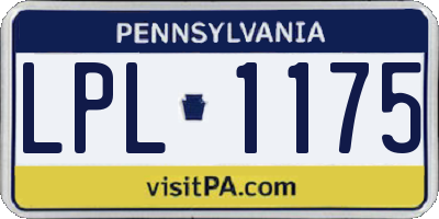 PA license plate LPL1175