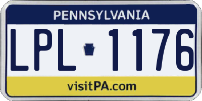 PA license plate LPL1176