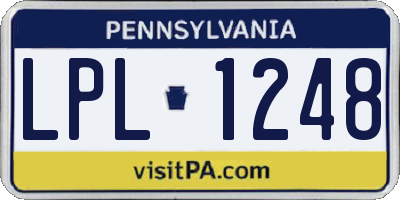 PA license plate LPL1248