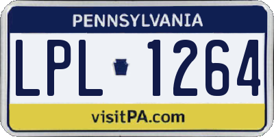 PA license plate LPL1264